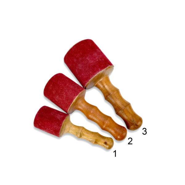Lederklöppel weinrot 5,8- bis 10 cm ∅ – Bild 2