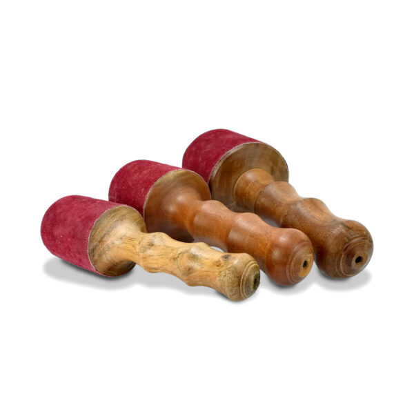 Lederklöppel weinrot 5,8- bis 10 cm ∅