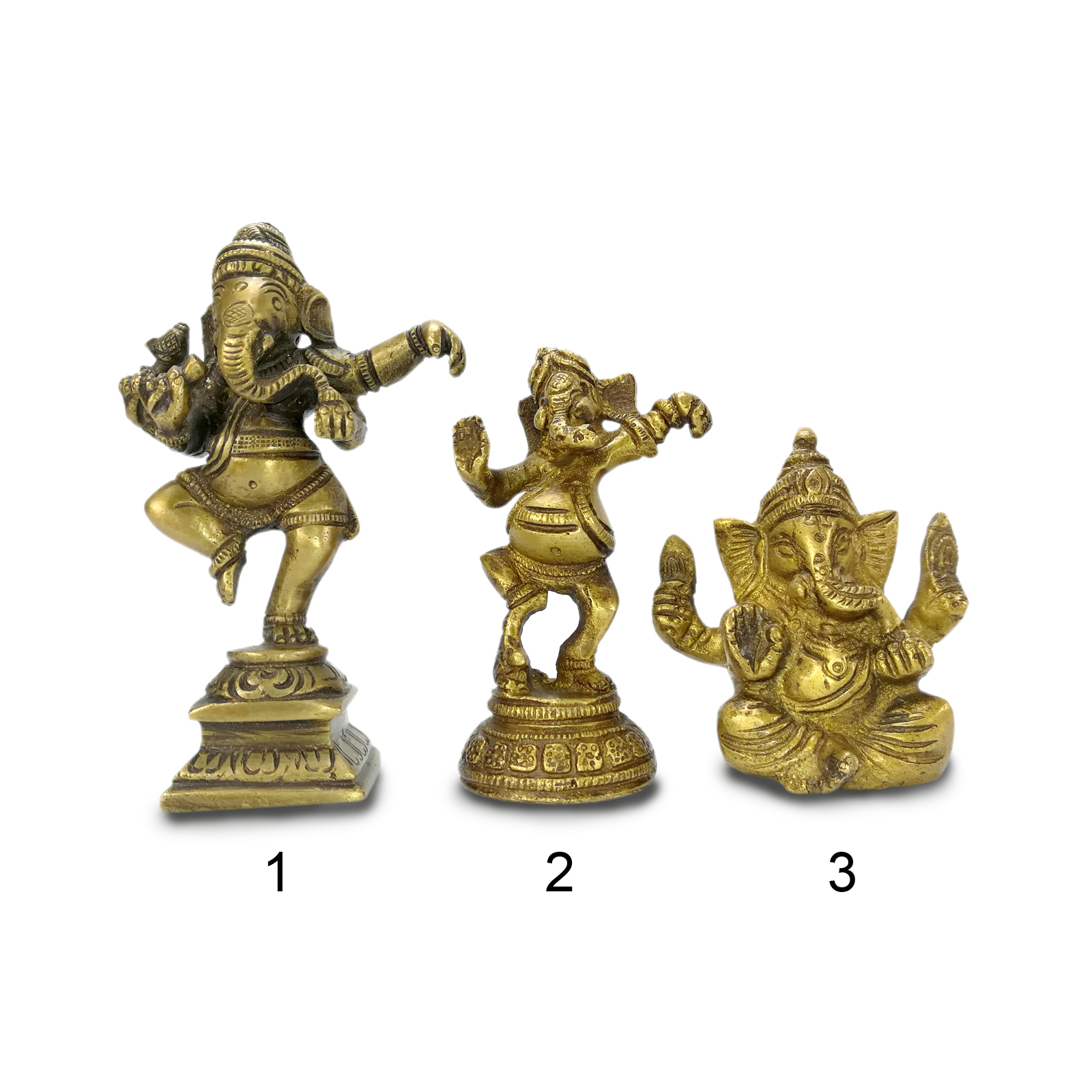 Buddha Statuen Garnesha 6,6 bis 11 cm