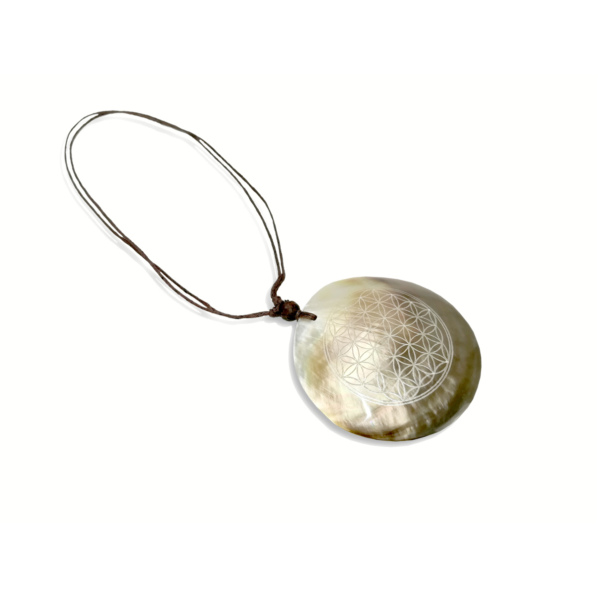 Muschelanhänger Lebensblume